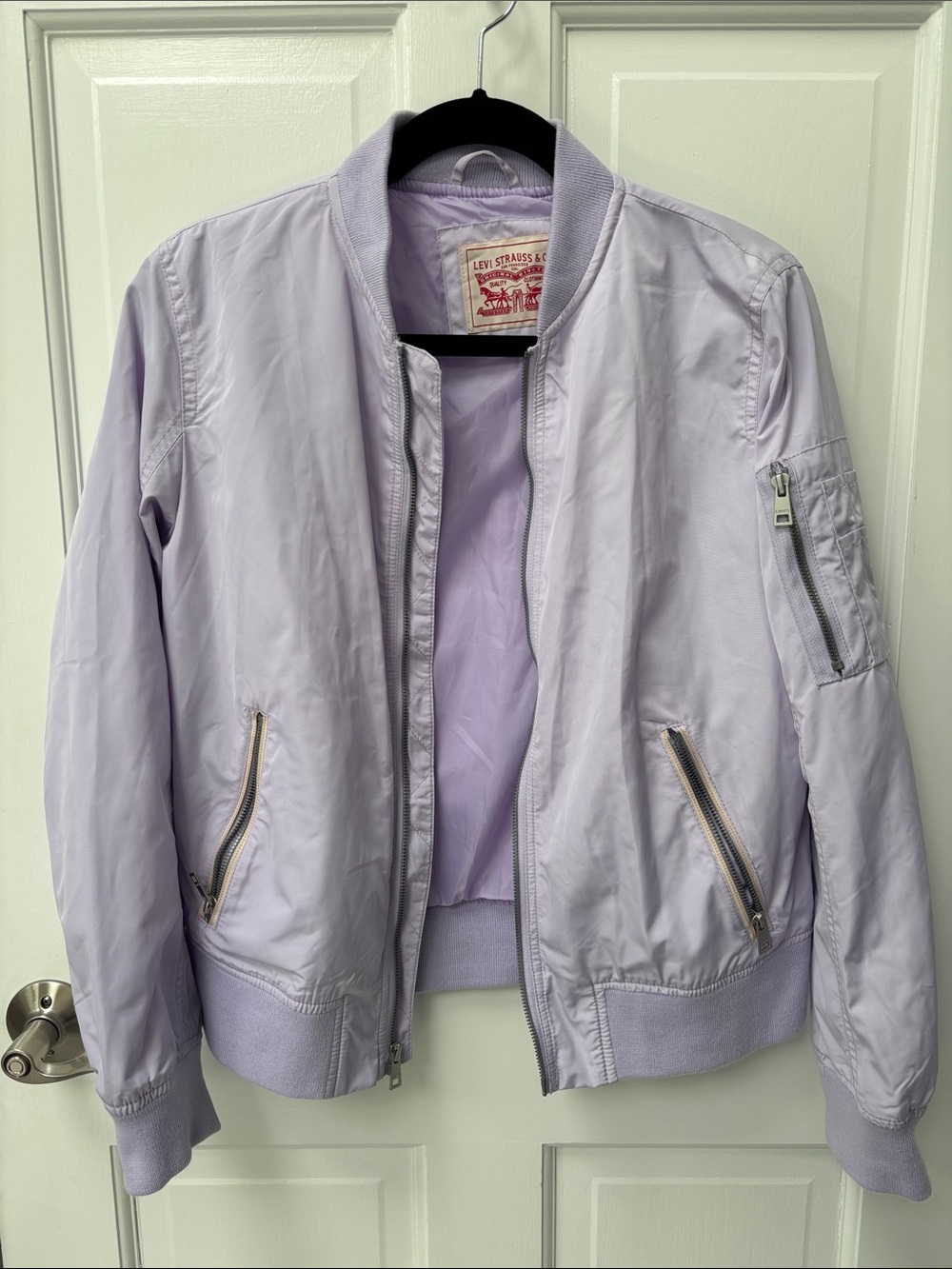 Levi's Lavender Bomber Jacket